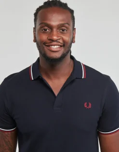 Fred Perry TWIN TIPPED SHIRT-Homme T-Shirts & Polos
