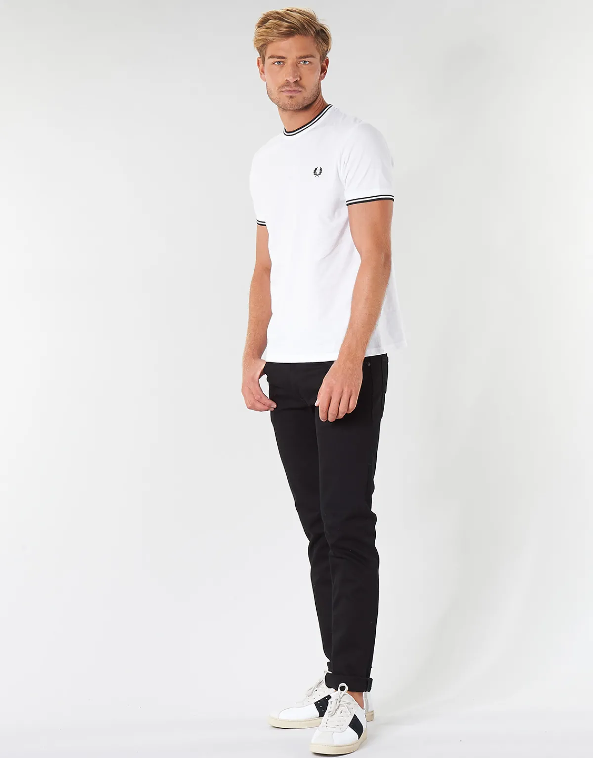 Fred Perry TWIN TIPPED T-SHIRT-Homme T-Shirts & Polos