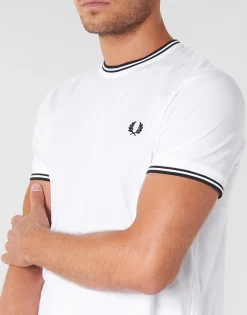 Fred Perry TWIN TIPPED T-SHIRT-Homme T-Shirts & Polos