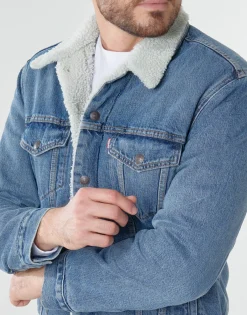 Levi's TYPE 3 SHERPA TRUCKER-Homme Vestes