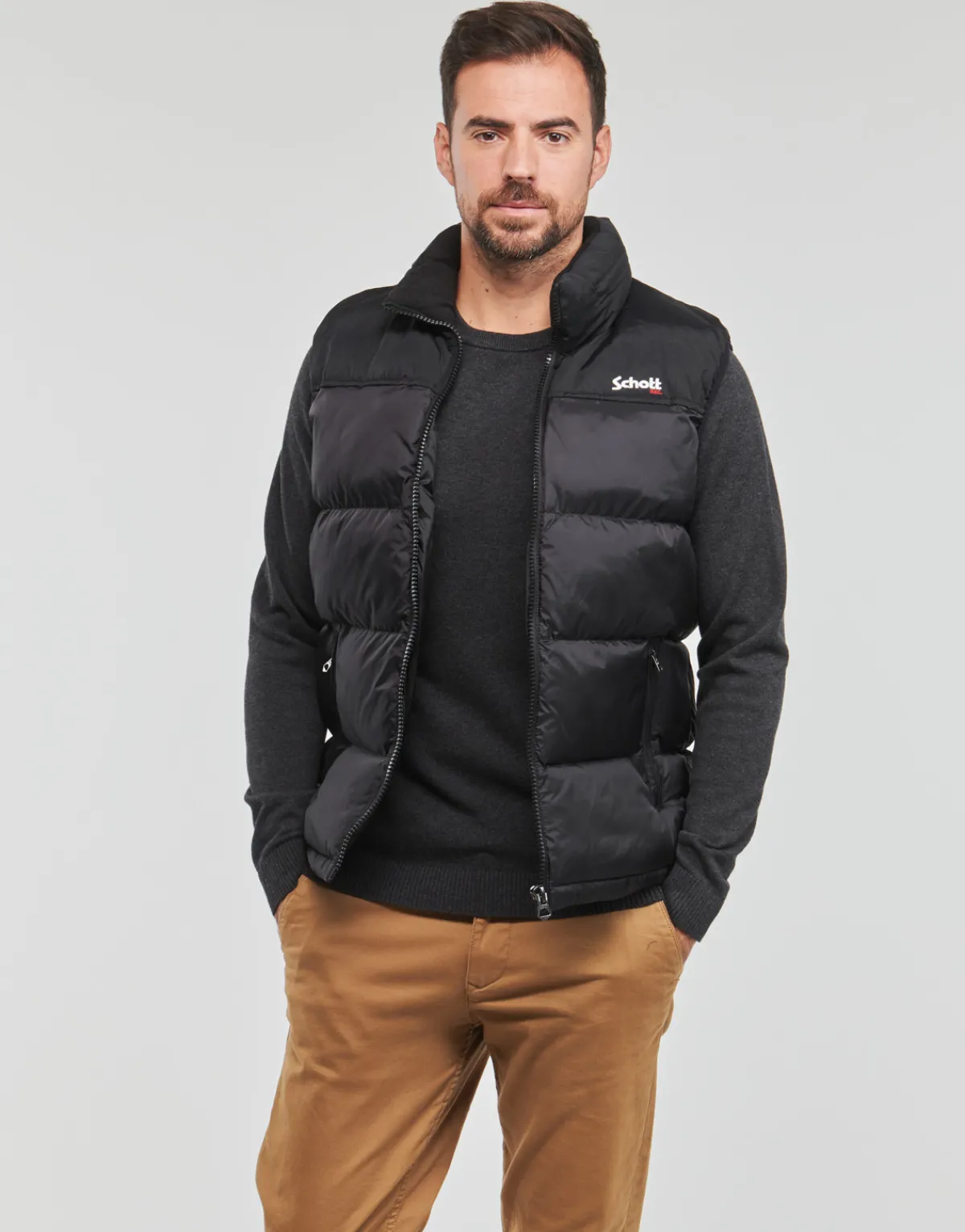 Schott UTAH V-Homme Manteaux