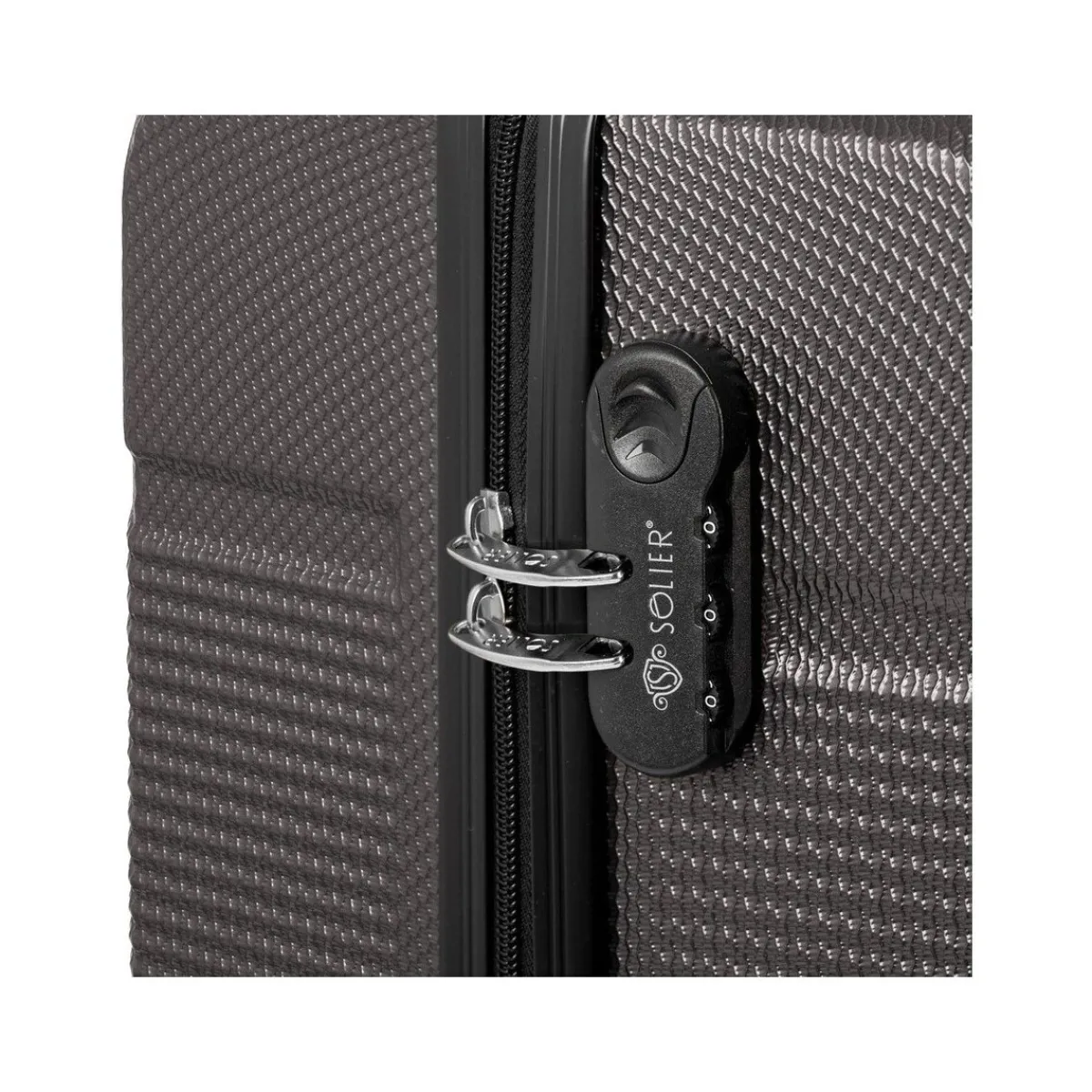 Solier Walizka Podróżna Twarda Średnia 24'' Stl945 Ciemnoszara-Homme Valises