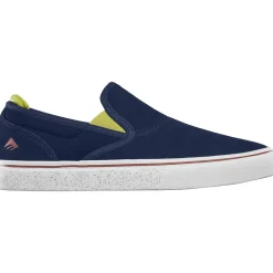 Emerica WINO G6 SLIP ON NAVY GOLD WHITE-Homme Skate