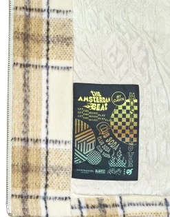 Scotch & Soda Wool-Blend Zip-Thru Check Overshirt-Homme Vestes