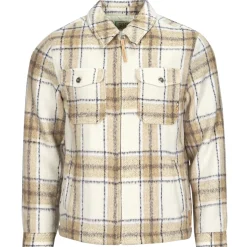 Scotch & Soda Wool-Blend Zip-Thru Check Overshirt-Homme Vestes