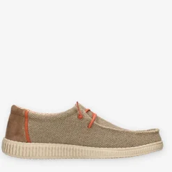 Walk In Pitas WP150-STEVE-27TAUPE-Homme Slip Ons