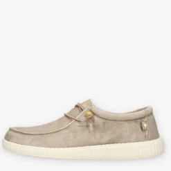 Walk In Pitas WP150-WALLABI-WASHED-57BEI-Homme Slip Ons