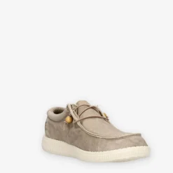 Walk In Pitas WP150-WALLABI-WASHED-57BEI-Homme Slip Ons