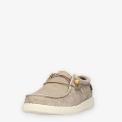 Walk In Pitas WP150-WALLABI-WASHED-57BEI-Homme Slip Ons