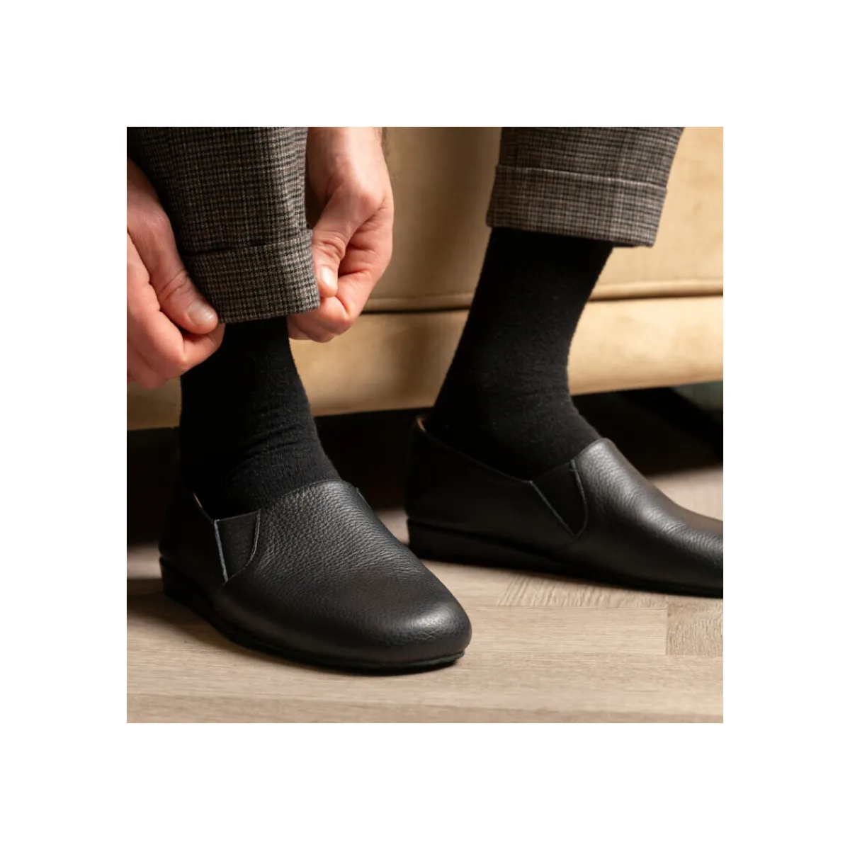 Heller XALE/1313_001-Homme Pantoufles / Chaussons